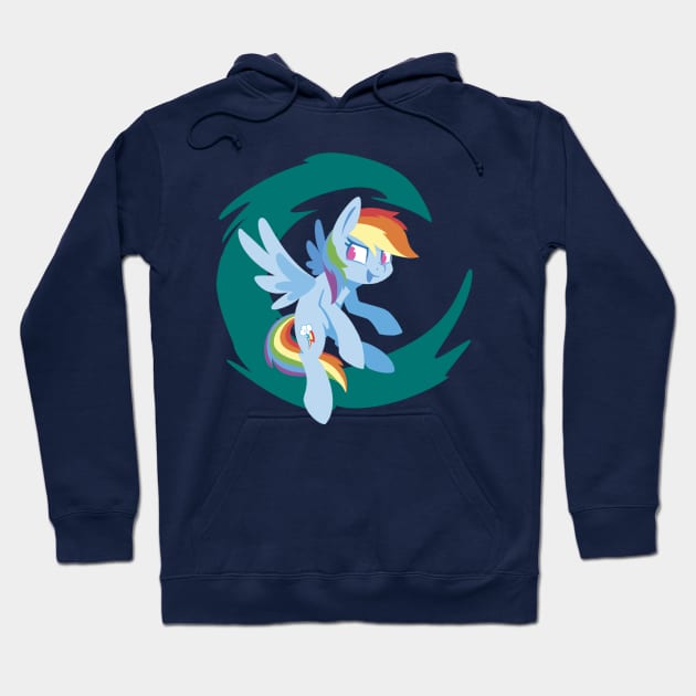 Rainbow Dash Wave Hoodie by Supermoix